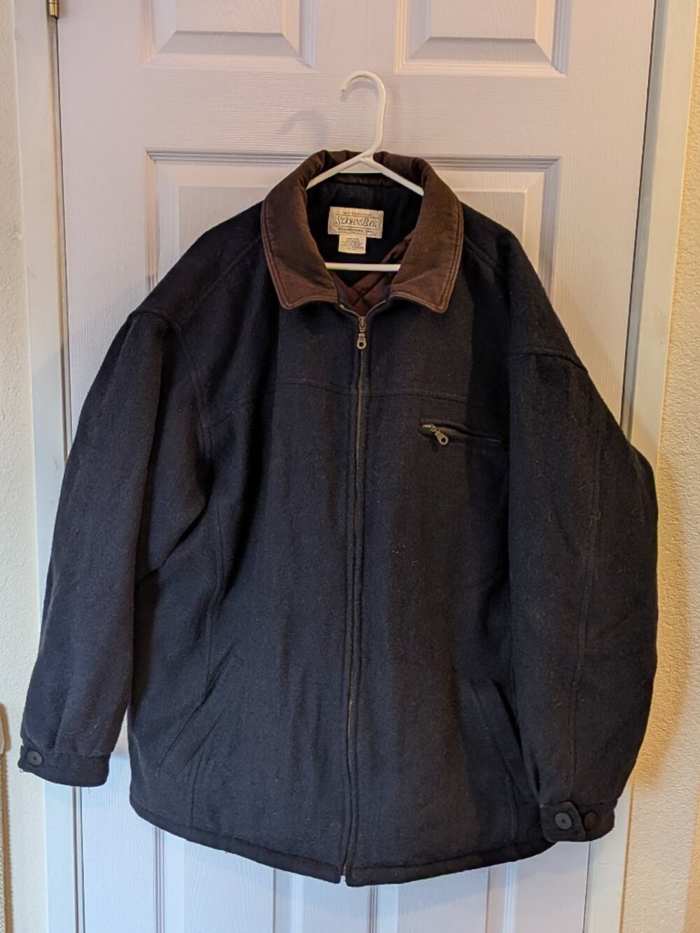 St John's Bay Men's Wool Coat Size 2XLT